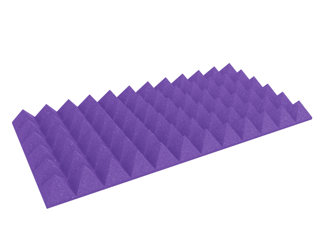 4 Inch Acoustic Foam Pyramid Style Panels - 13 Color Options SoundAssured