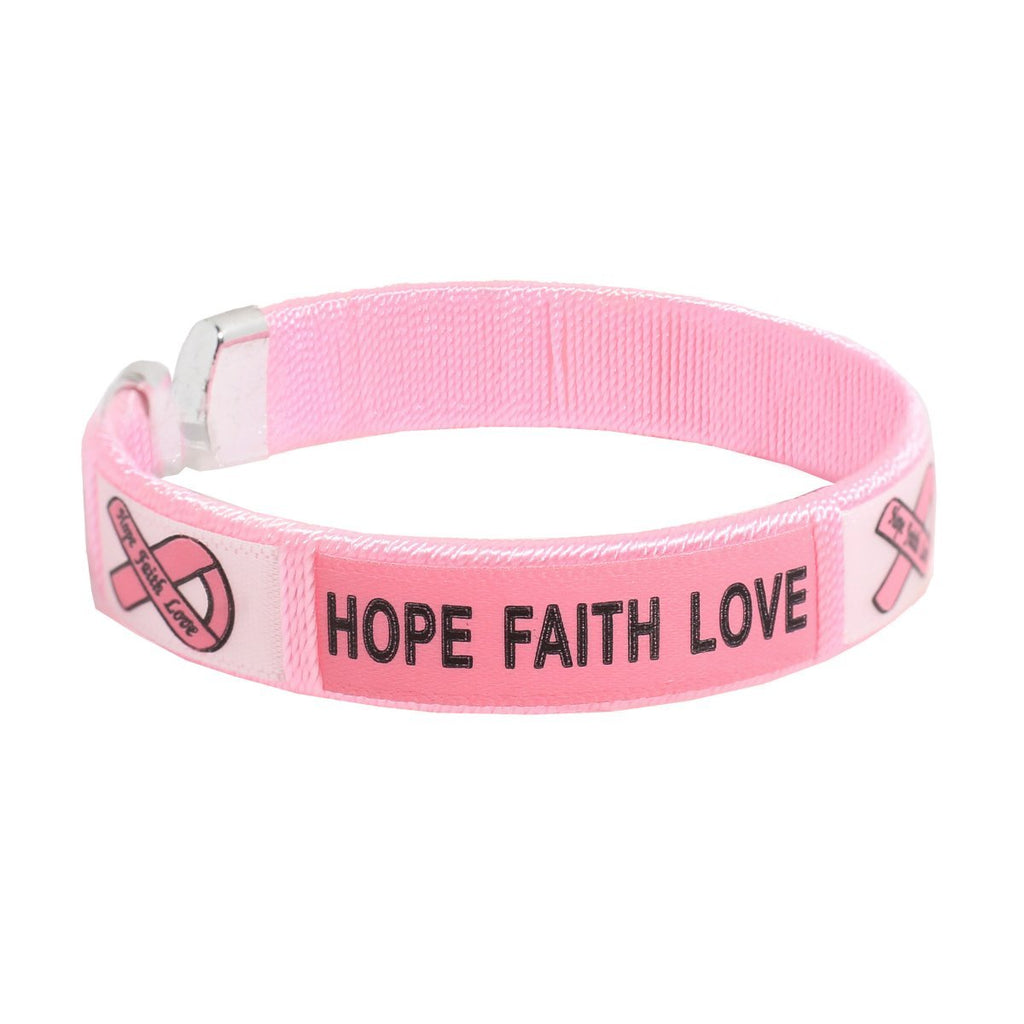10 Pack Breast Cancer Awareness Bangle Bracelets The Awareness Company