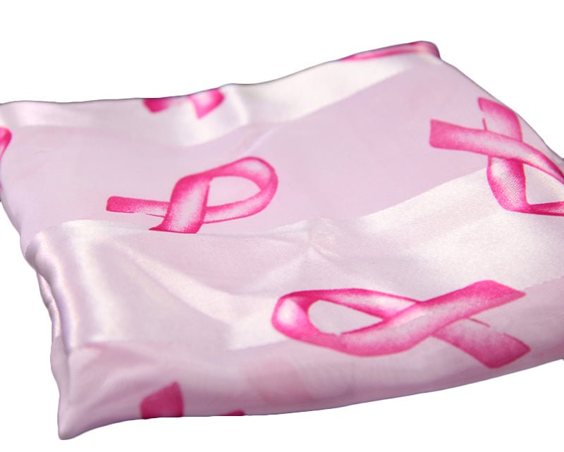 10 Pack Breast Cancer Awareness Ribbon Scarves in Pink The Awareness Company