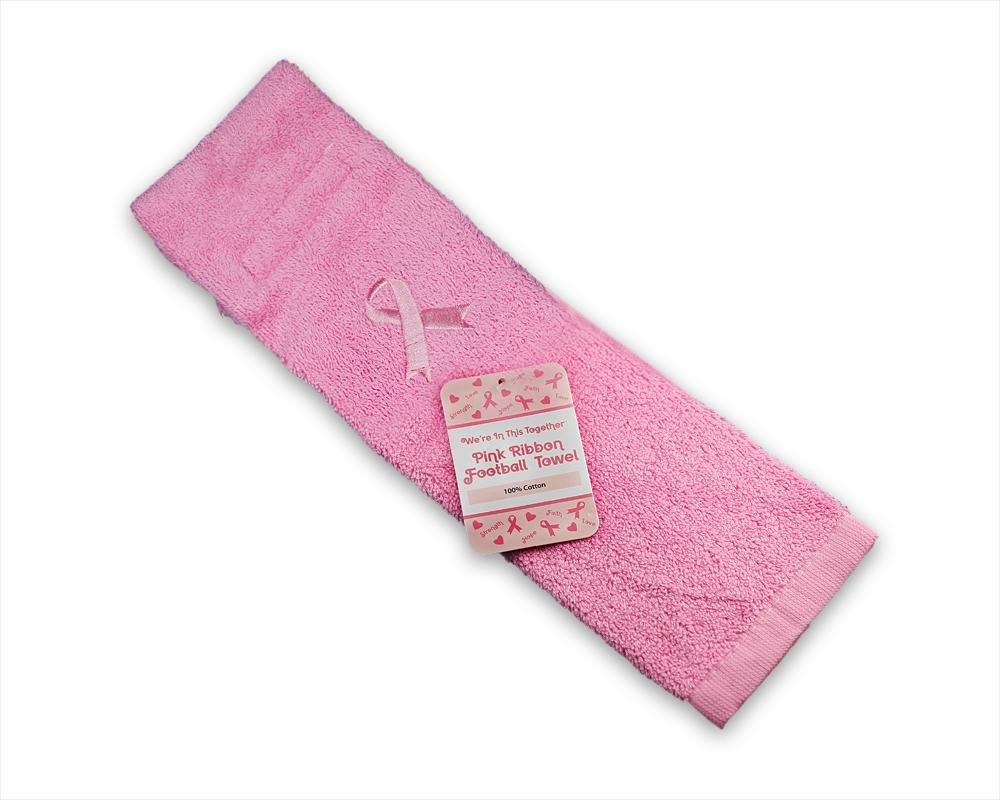 10 Pack Breast Cancer Pink Ribbon Football Athletic Towels The Awareness Company