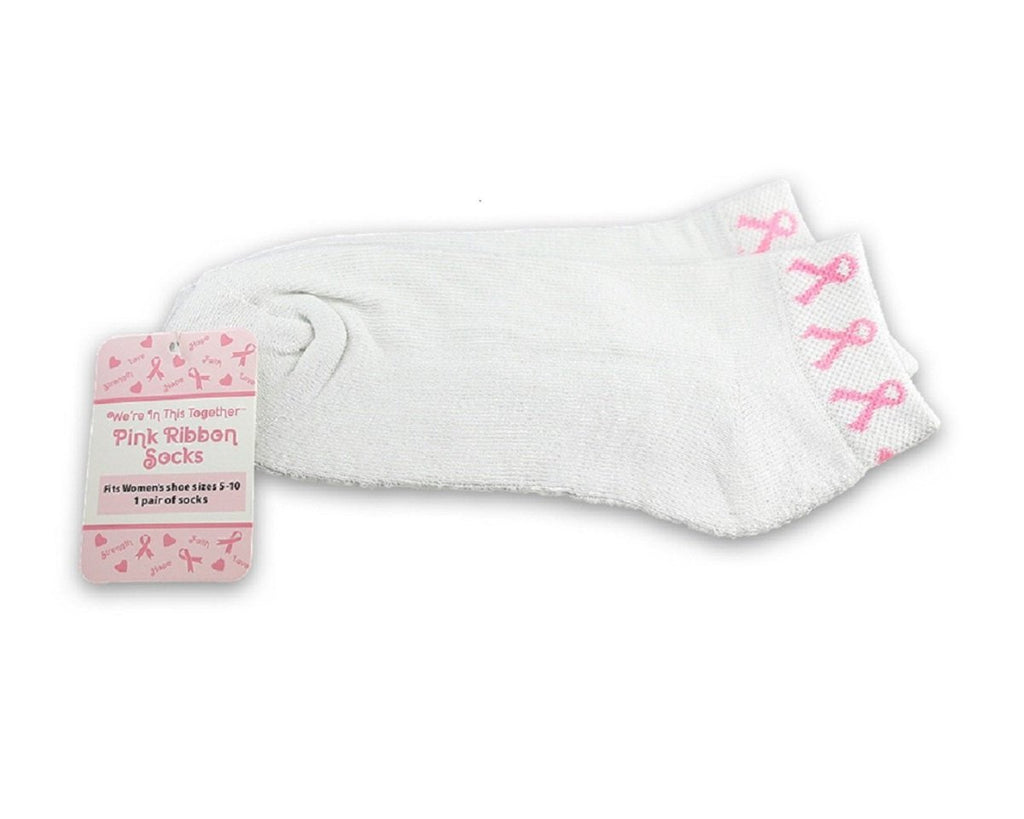10 Pack Breast Cancer Pink Ribbon Socks The Awareness Company