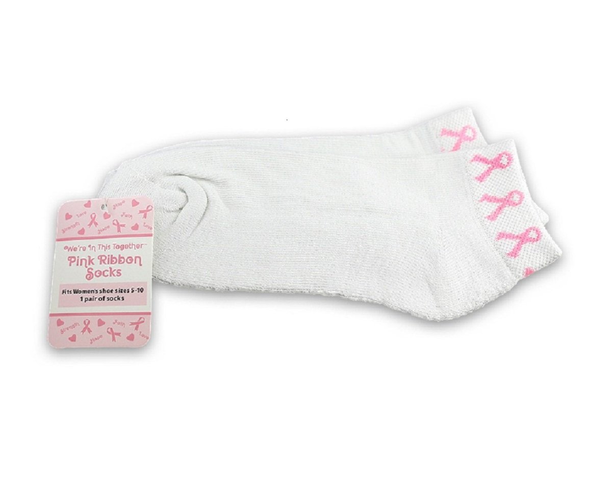 10 Pack Breast Cancer Pink Ribbon Socks The Awareness Company