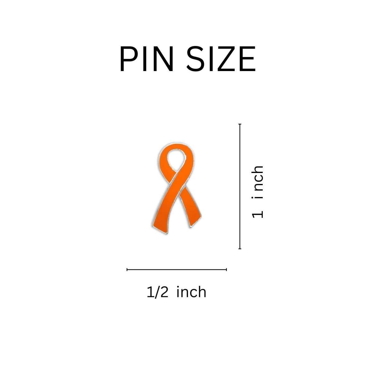 Orange Awareness Ribbon Pins The Awareness Company