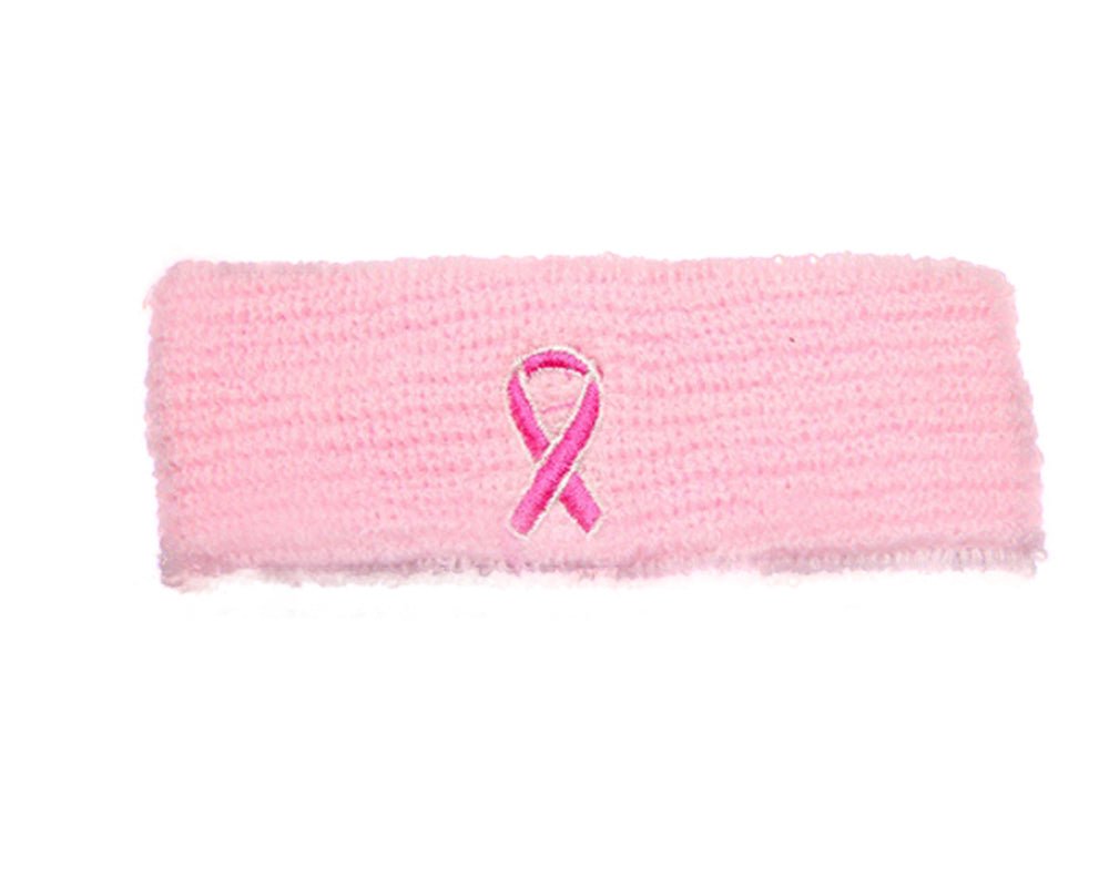 10 Pack Pink Ribbon Sport Headbands The Awareness Company