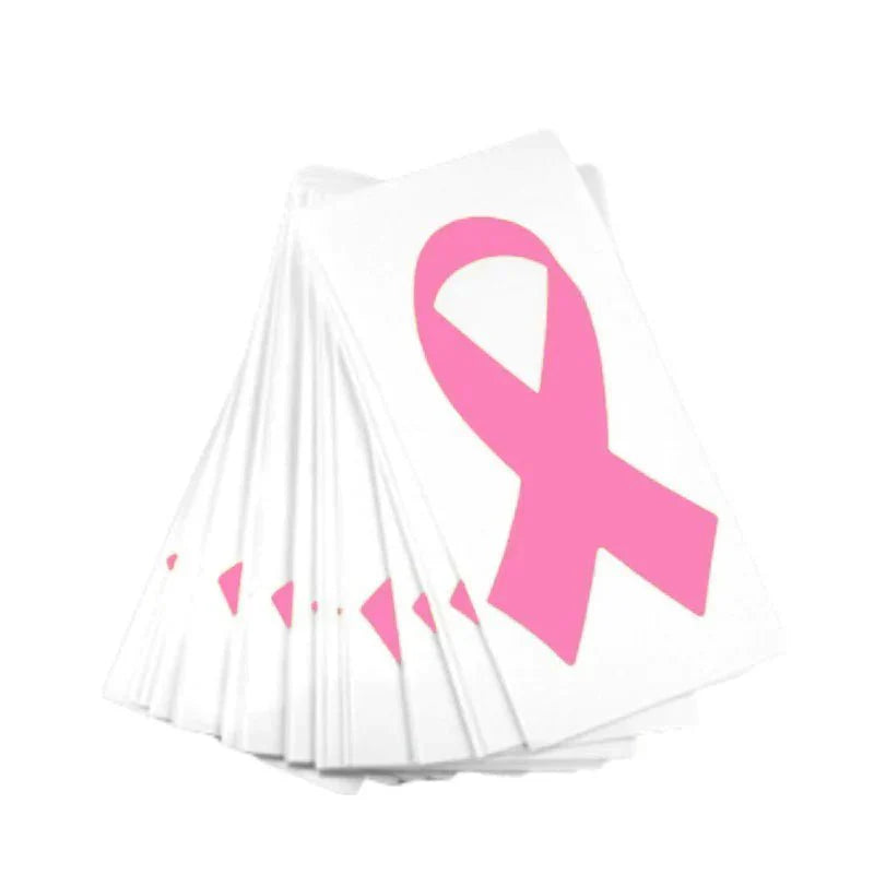 25 Pack Small Breast Cancer Ribbon Decals The Awareness Company