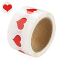 250 Small 3/4 Inch Round Red Heart Stickers (250 per Roll) The Awareness Company
