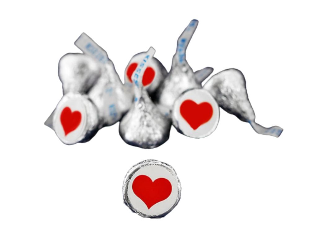 250 Small 3/4 Inch Round Red Heart Stickers (250 per Roll) The Awareness Company