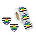 250 Straight Ally Allies LGBTQ Gay Pride Heart Stickers (250 per Roll) The Awareness Company
