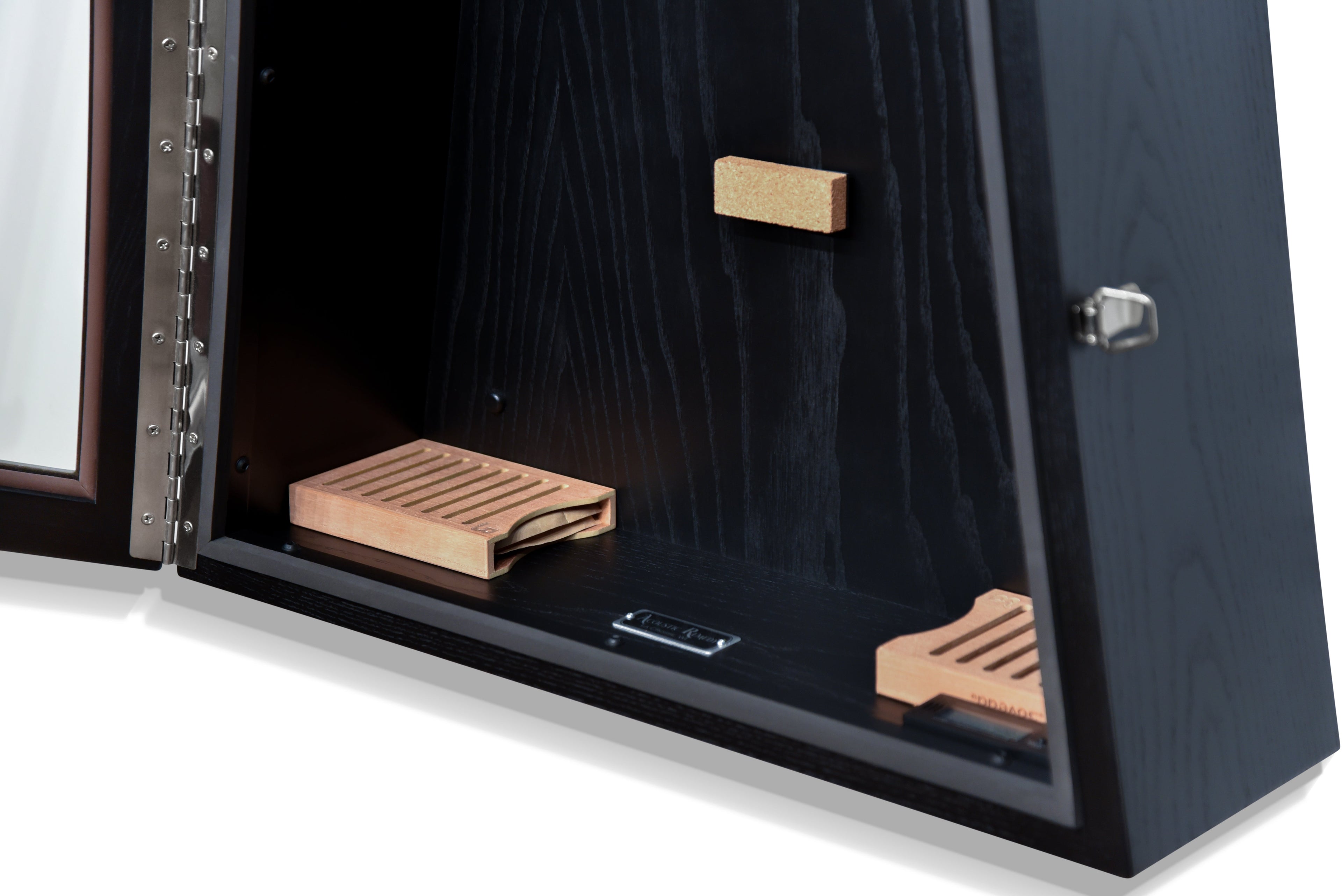 ClimaCase Triangle Humidor - Northern White Ash with Piano Black Acoustic Remedy Cases