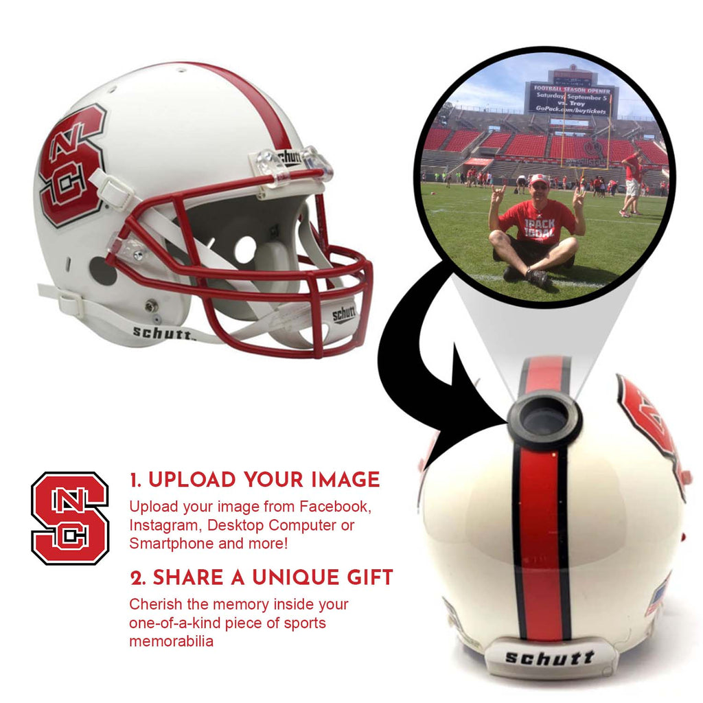 NC State Wolfpack College Football Collectible Mini Helmet - Picture Inside Fanz Collectibles