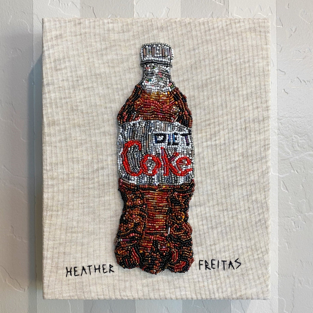 Diet Soda Beaded Artwork Heather Freitas