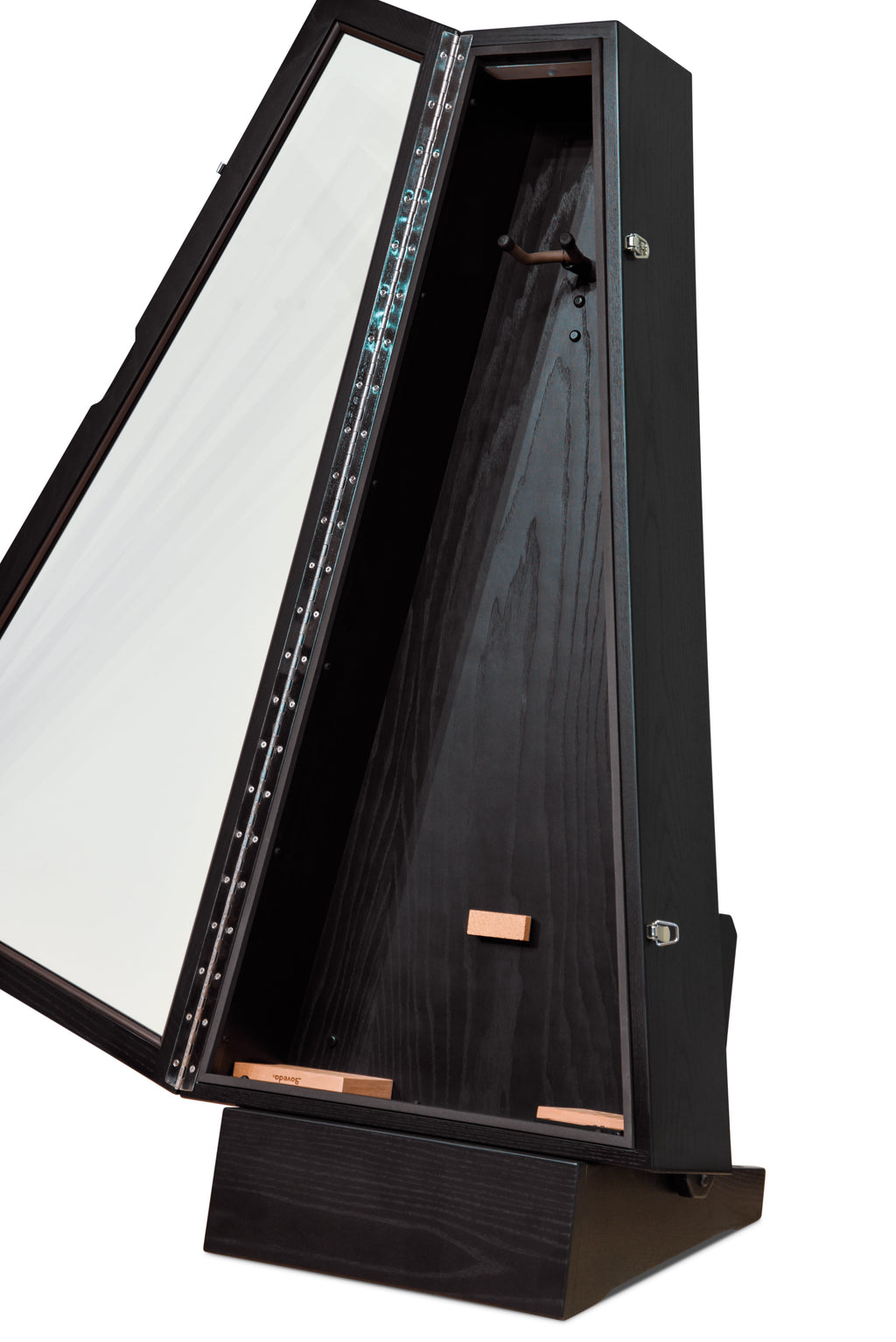 ClimaStand Triangle Humidor with Base - Northern White Ash with Piano Black Acoustic Remedy Cases