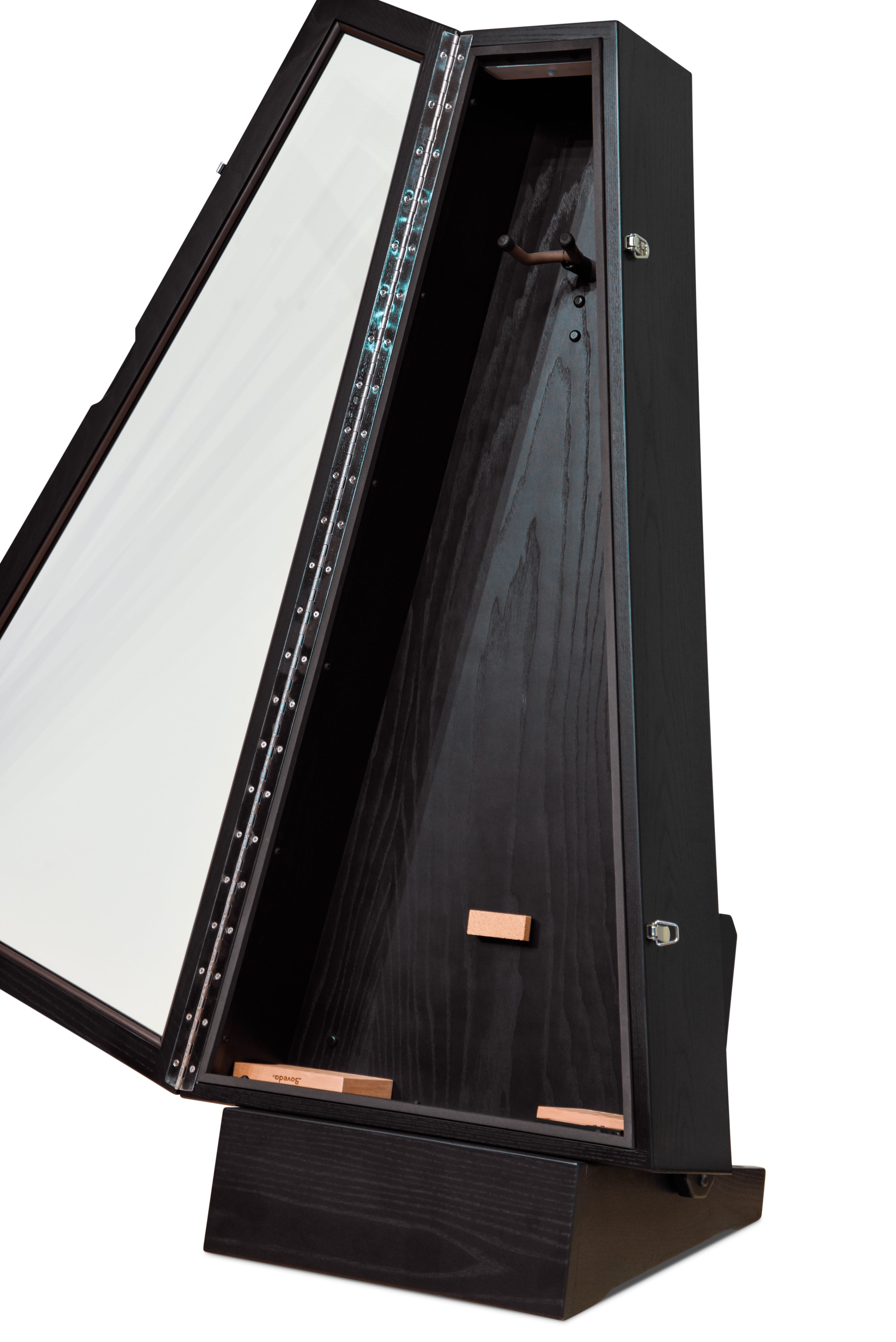 ClimaStand Triangle Humidor with Base - Northern White Ash with Piano Black Acoustic Remedy Cases