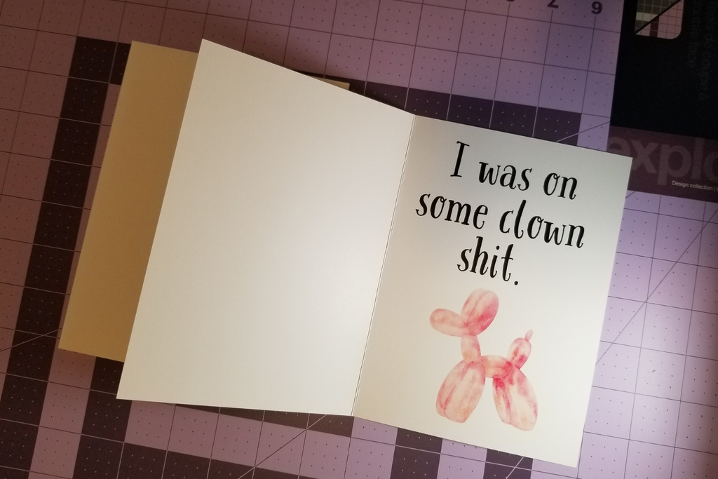 I'm Sorry | Blunt Apology | Greeting Card Black Magic Social Club