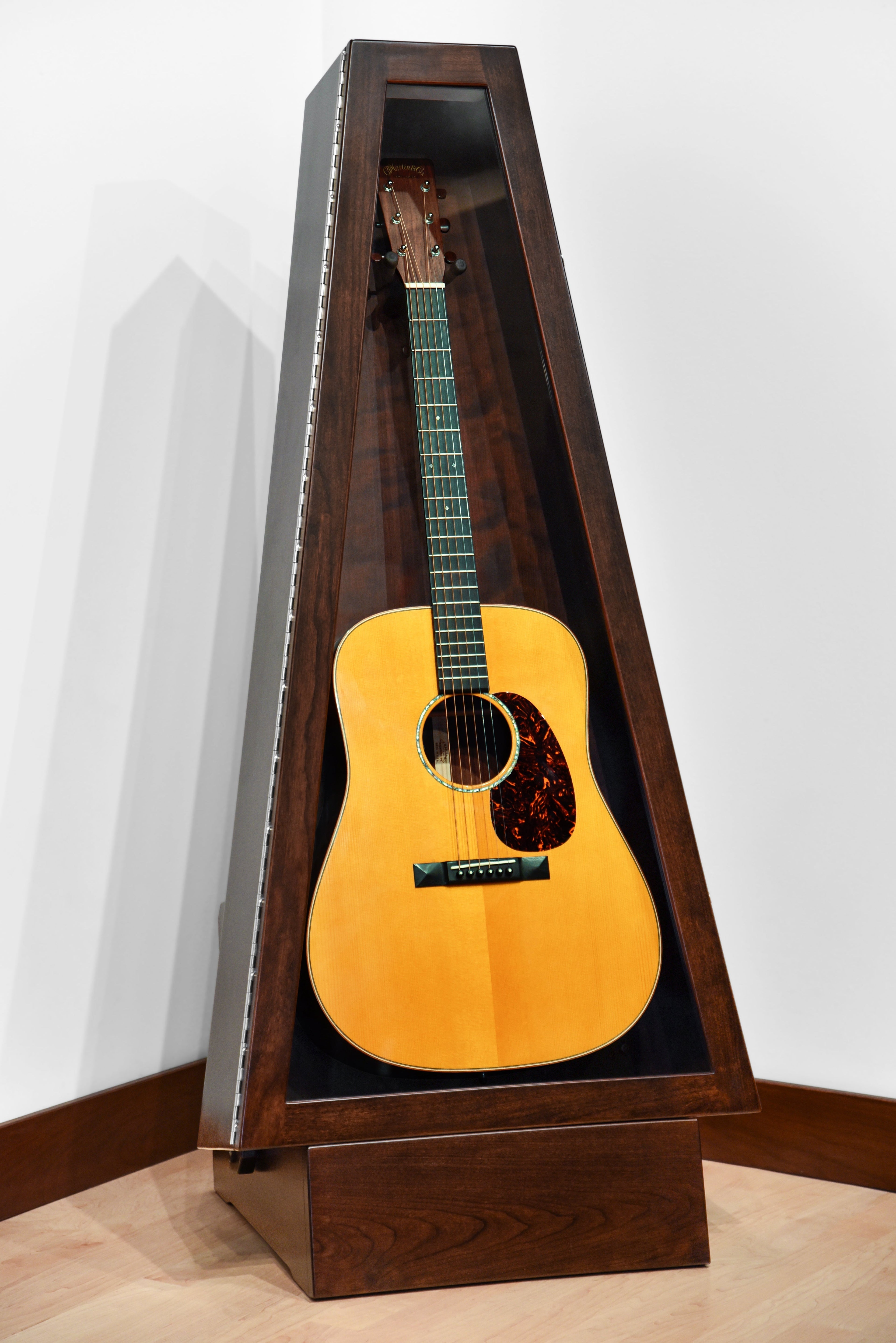 ClimaStand Triangle Humidor with Base - Cherry with Onyx Stain Acoustic Remedy Cases