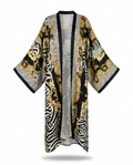 Wild Heart Printed Maxi Kimono Boho Brown