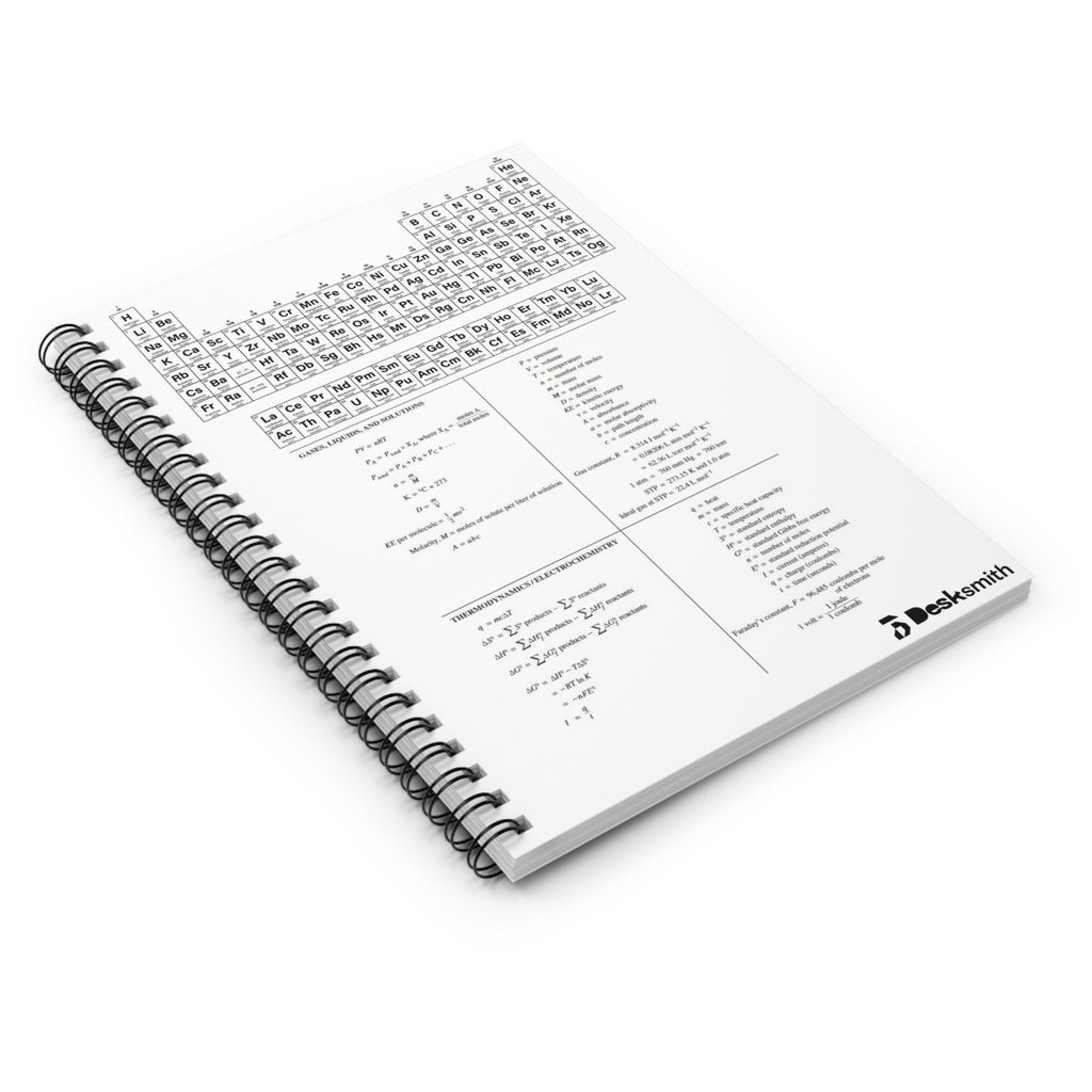 Periodic Table Chemistry Spiral Notebook — Ruled Desksmith