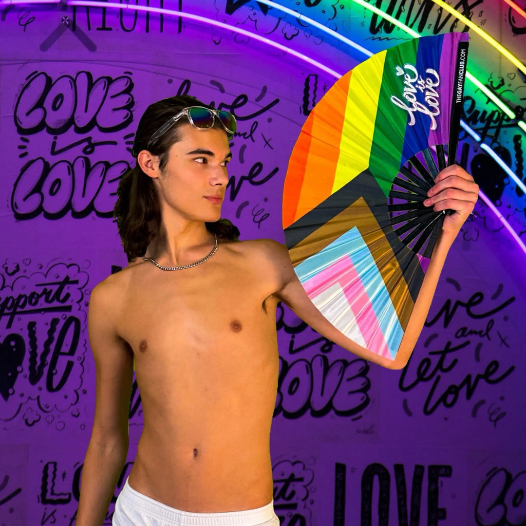Pride Rainbow Flag Fan The Gay Fan Club
