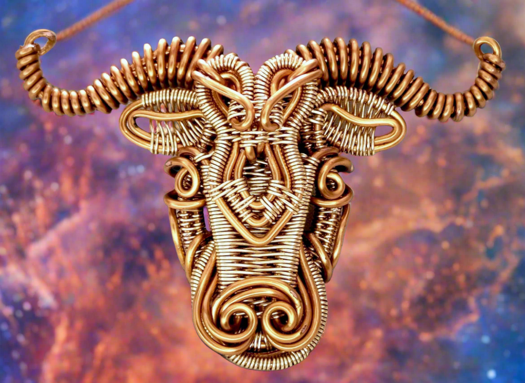 Customize Your Pure Copper Wire Wrapped Zodiac / Horoscope Sign Necklace The Vibez Shop