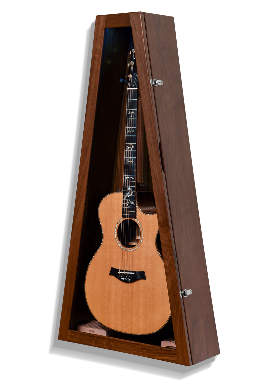 ClimaCase Triangle Humidor - Walnut Acoustic Remedy Cases