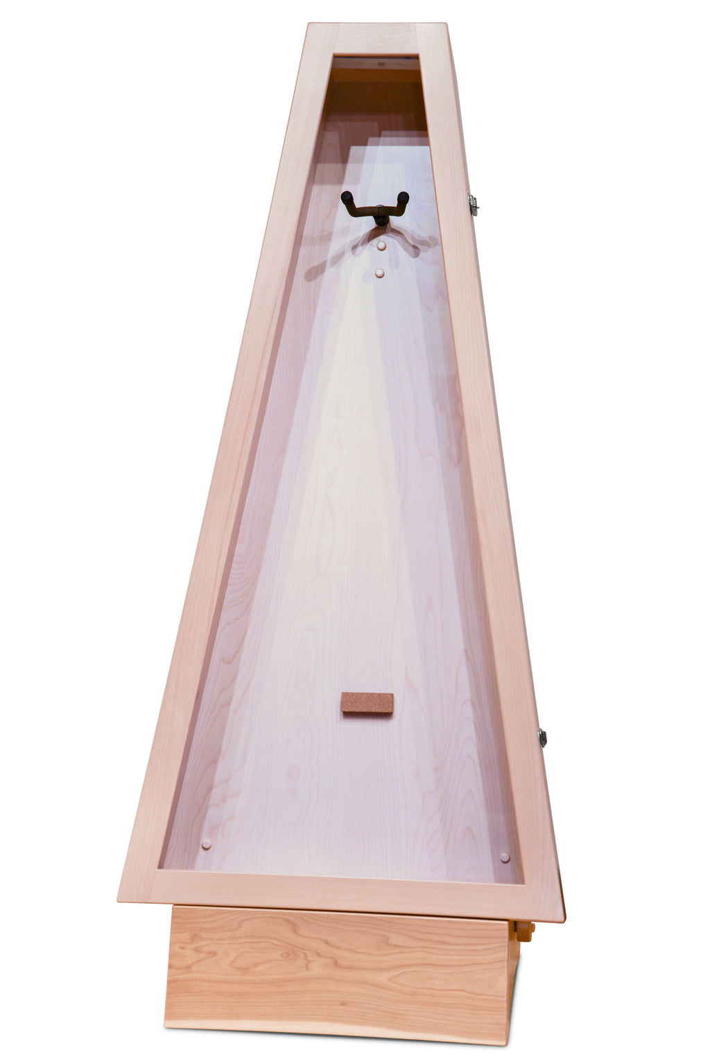 ClimaStand Triangle Humidor with Base - Birch with Campbell White Stain Acoustic Remedy Cases
