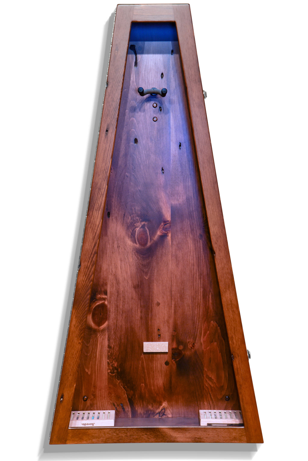 ClimaCase Triangle Humidor - 300 Year Old Reclaimed Wood with Boston Stain Acoustic Remedy Cases
