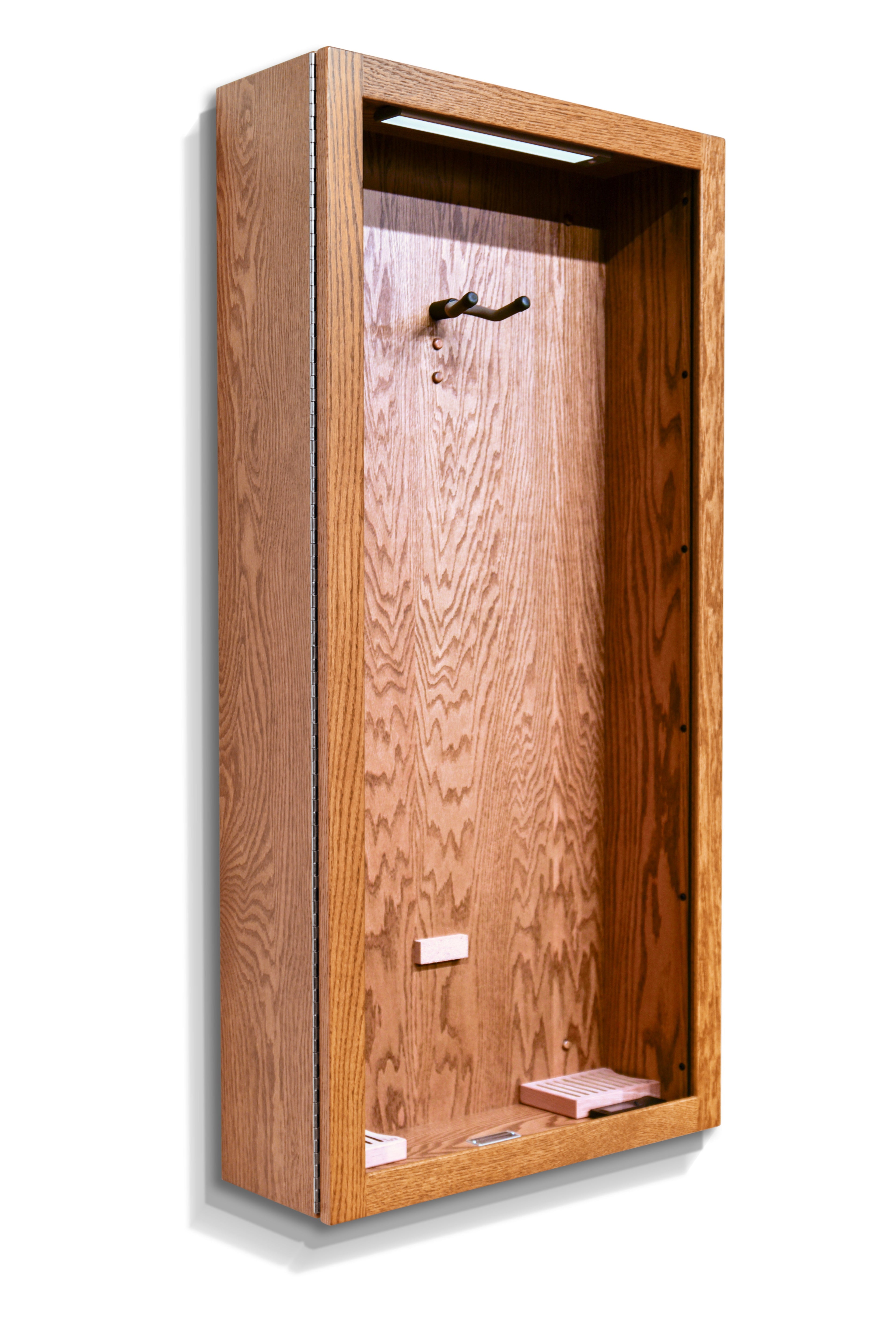 ClimaCase Rectangle Humidor - Red Oak with Golden Walnut Stain Acoustic Remedy Cases