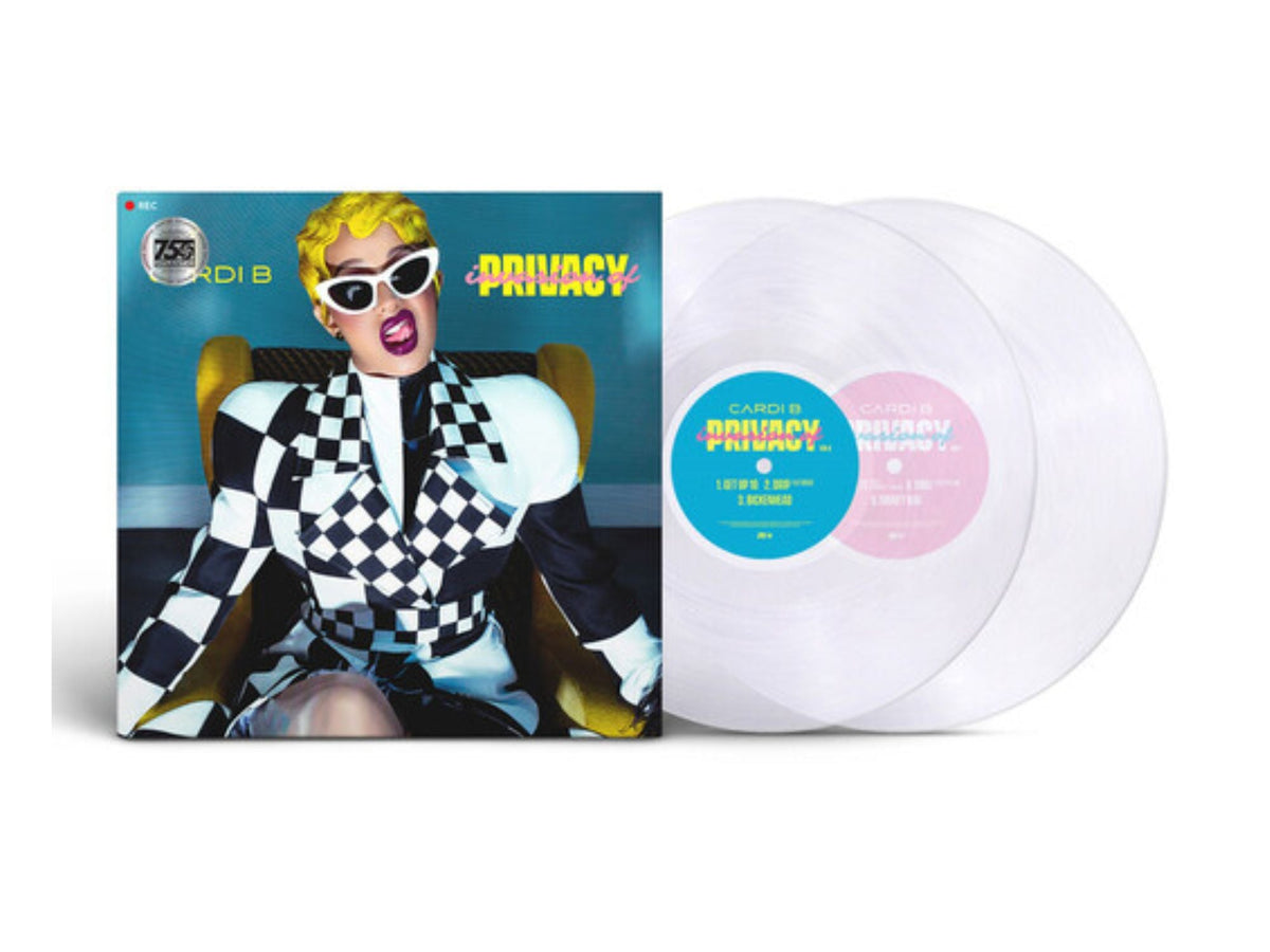 Cardi B - Invasion Of Privacy (Clear Colored 2x Vinyl) Pale Blue Dot Records