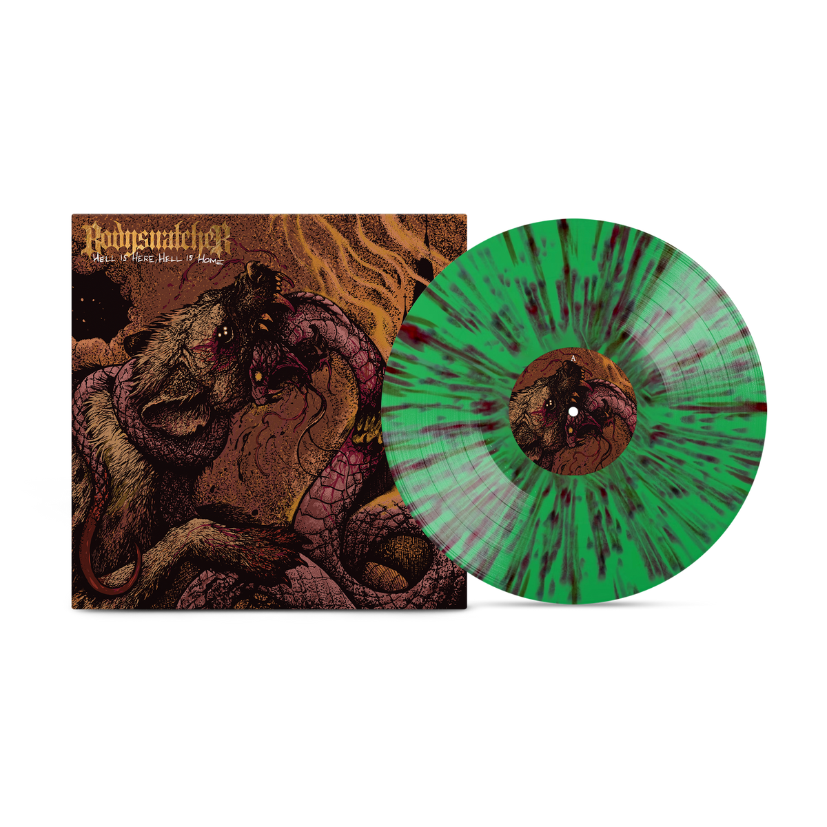 Bodysnatcher - Hell is Here, Hell Is Home on Venom Mint Splatter Vinyl MNRK Heavy
