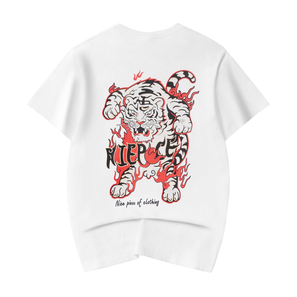 YeT027 Inferno White Tiger Tee Niepce