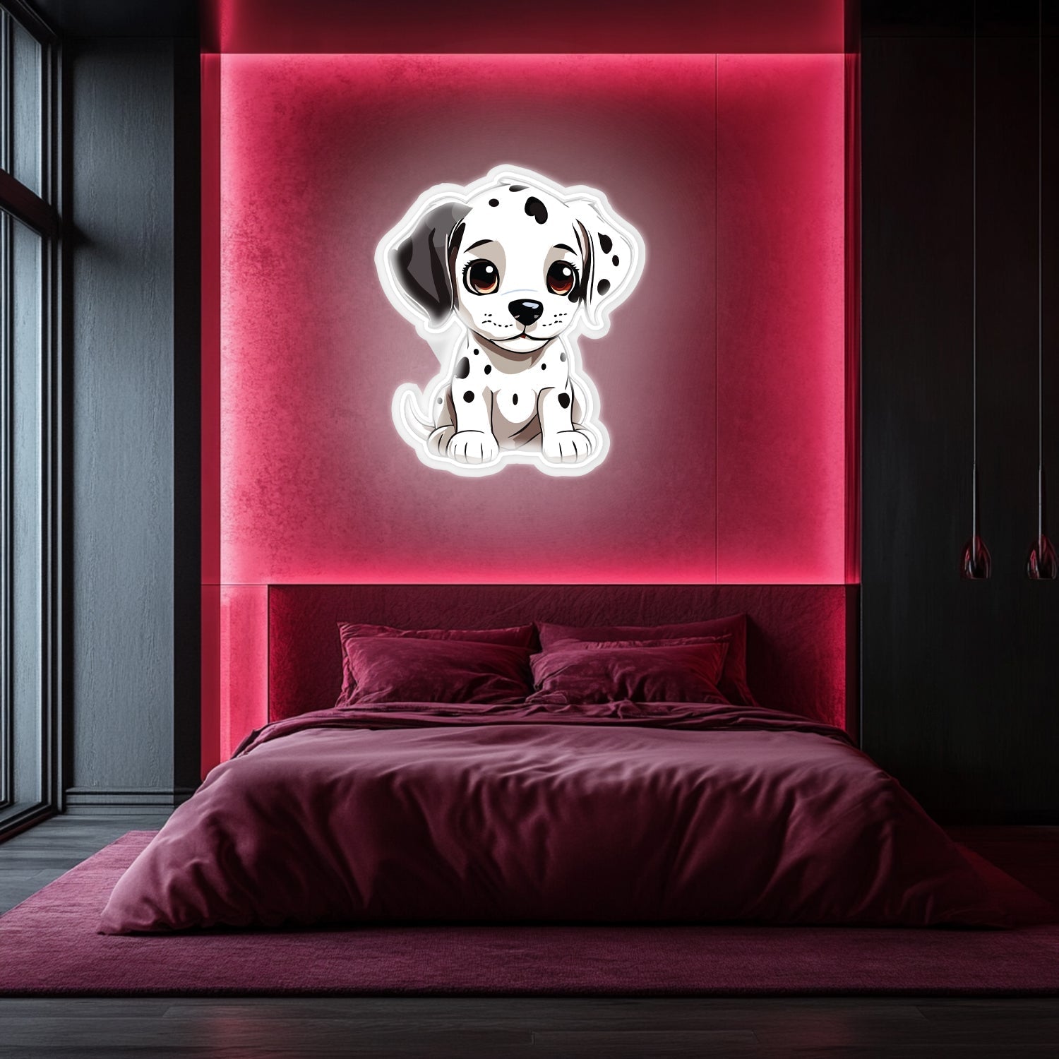 UV Printed Dog Neon Wall Art- LV0023 Liviqon.co