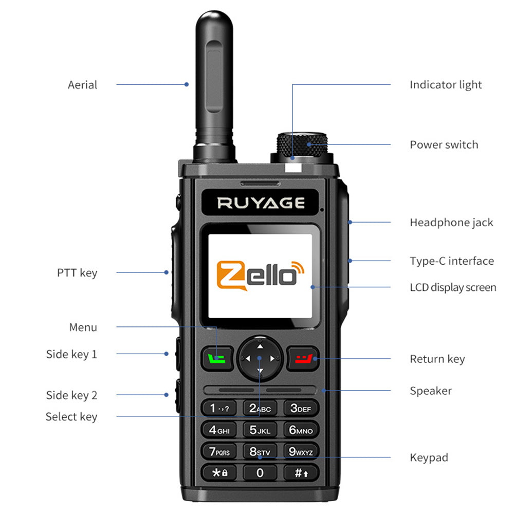 Ruyage Radio Zello Walkie-Talkie(RY98) Ruyage Radio