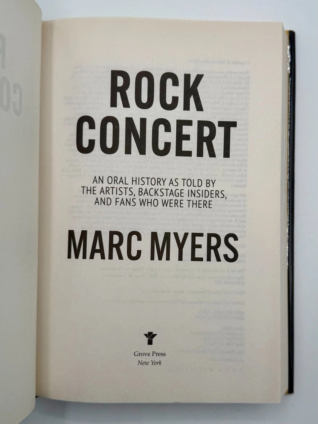 Rock Concert by Marc Myers Cedar Leaf Books