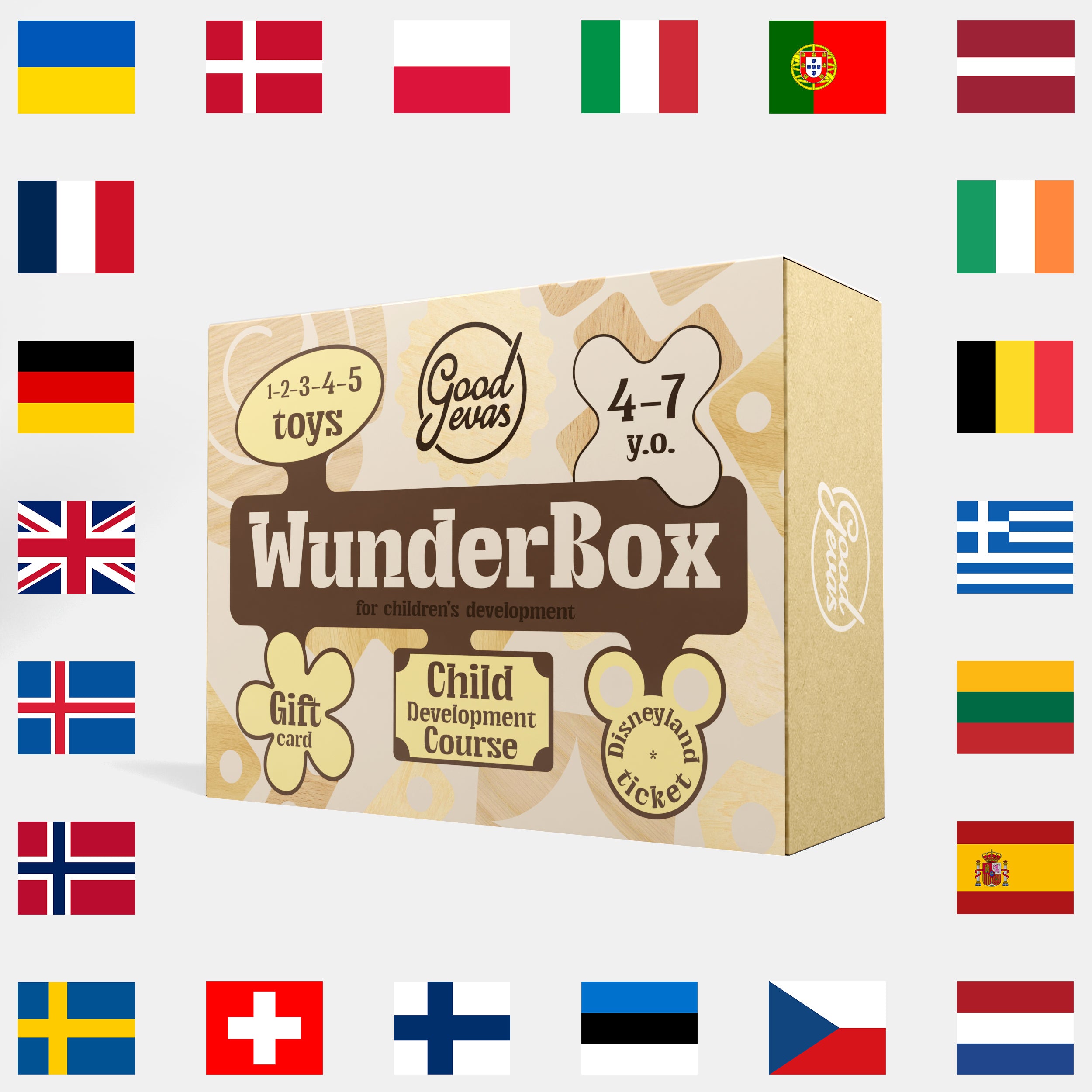WunderBox 4-7 years old – developmental box for kids Goodevas B2B