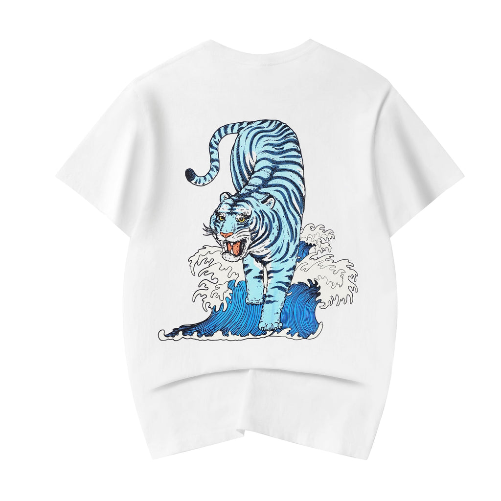 YeT022 Blue Tiger Ocean Tee Niepce