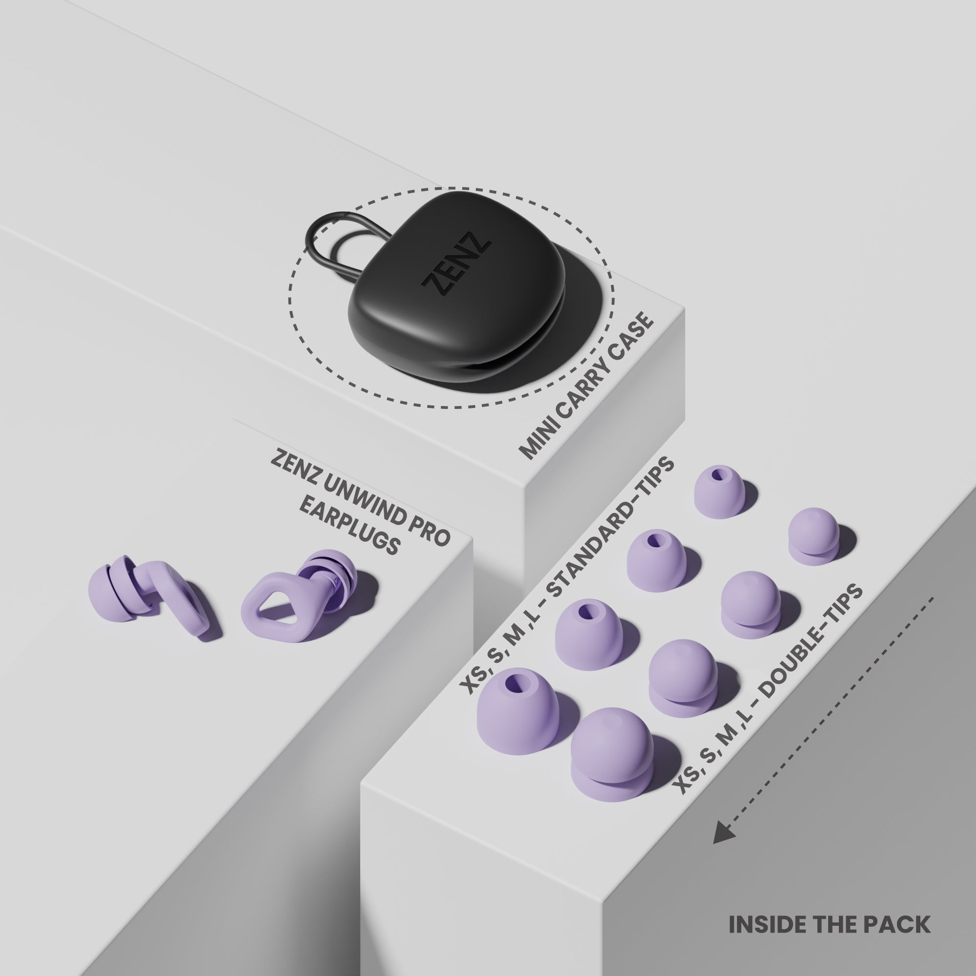 ZENZ - Unwind Pro Earplugs - Nebula Purple ZENZ