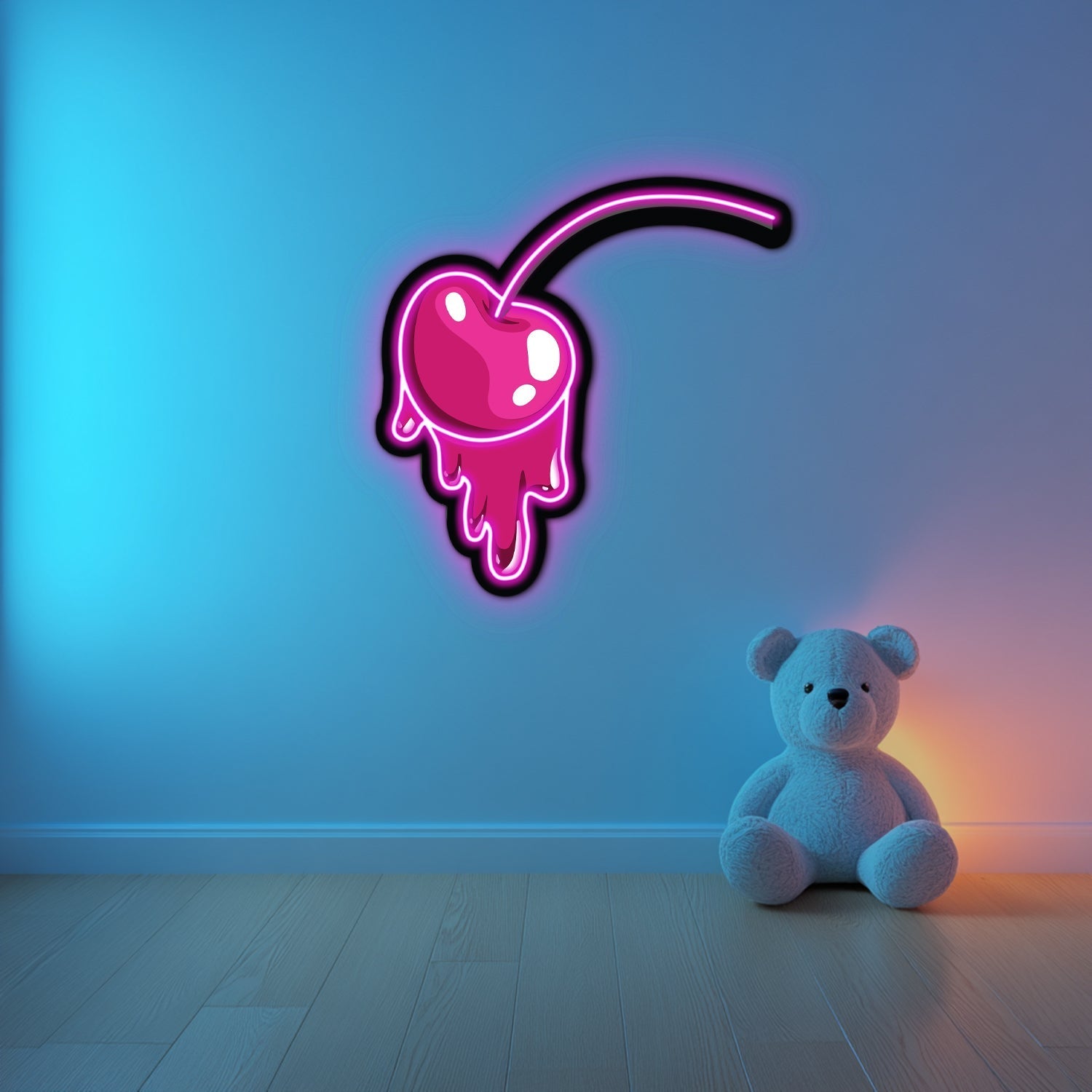 UV Printed Cherry Neon Wall Art- LV0056 Liviqon.co