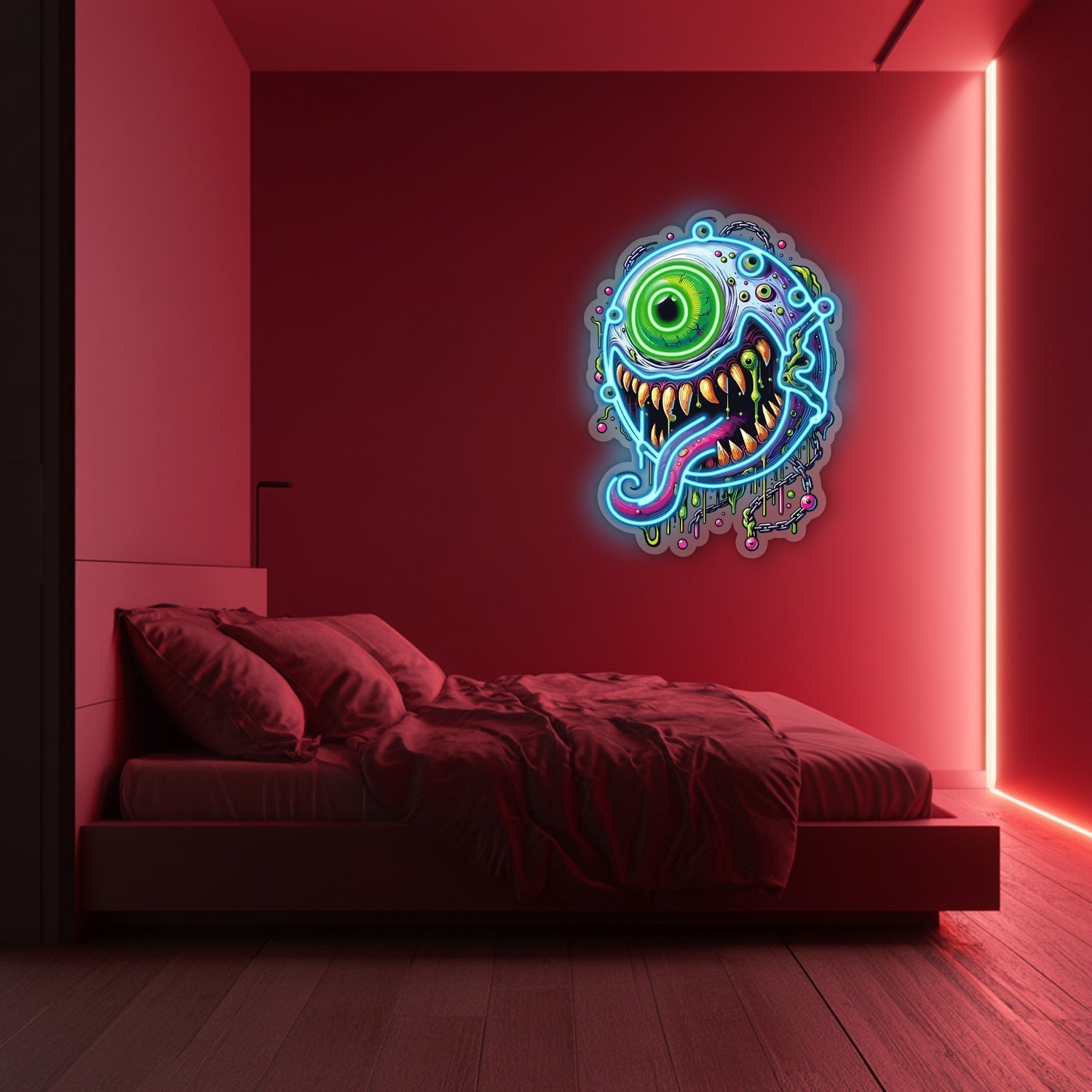 UV Printed Eye Neon Wall Art- LV0072 Liviqon.co