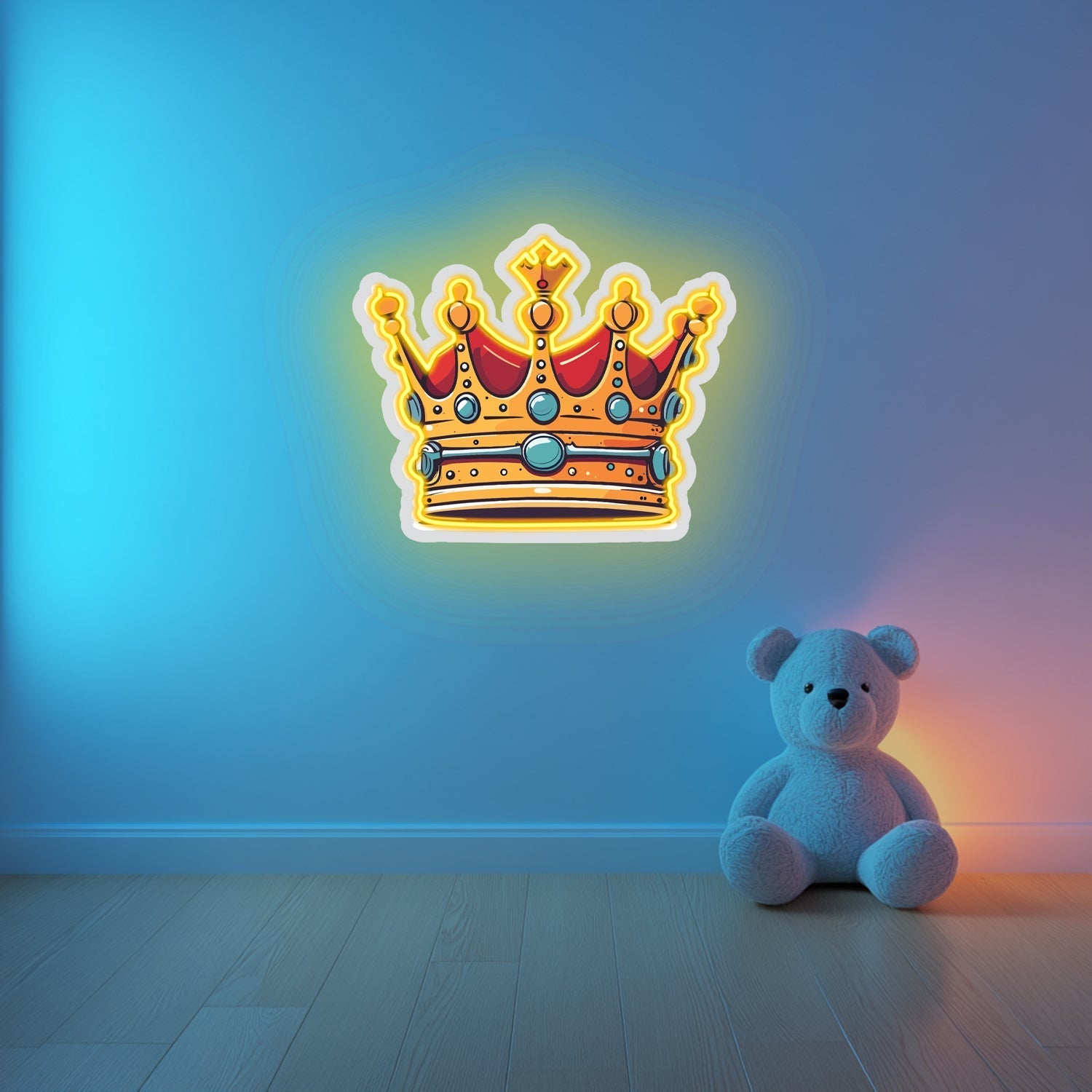 UV Printed King Crown Neon Wall Art- LV0028 Liviqon.co