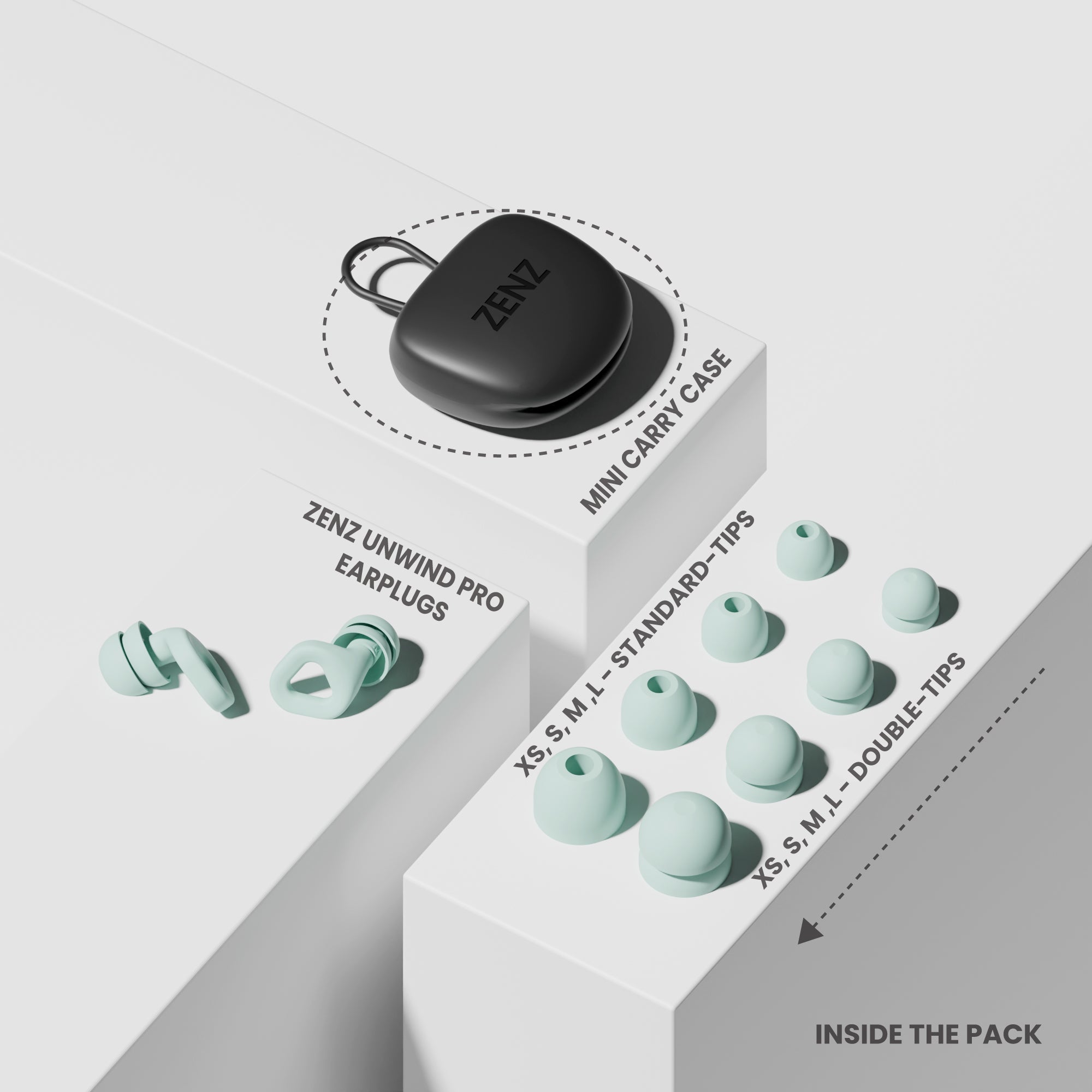 ZENZ - Unwind Pro Earplugs - Dew Mint ZENZ