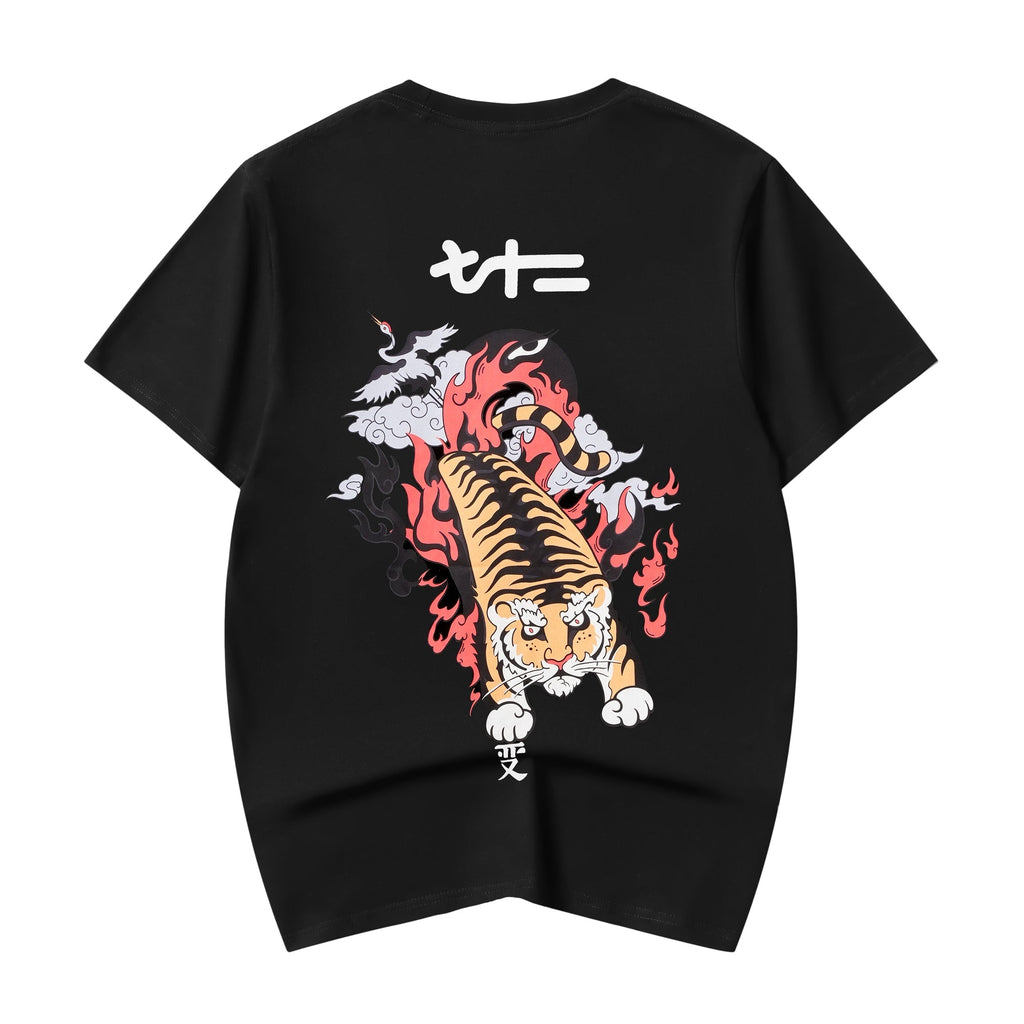 YeT029 Pouncing Fiery Tiger Tee Niepce