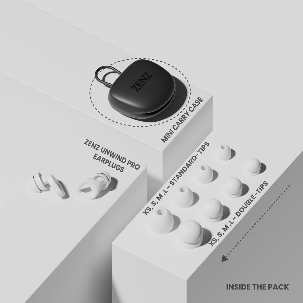ZENZ - Unwind Pro Earplugs - Glacier White ZENZ