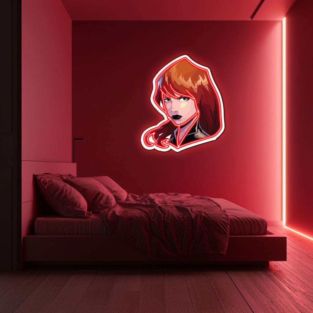 UV Printed Woman Neon Wall Art- LV0043 Liviqon.co