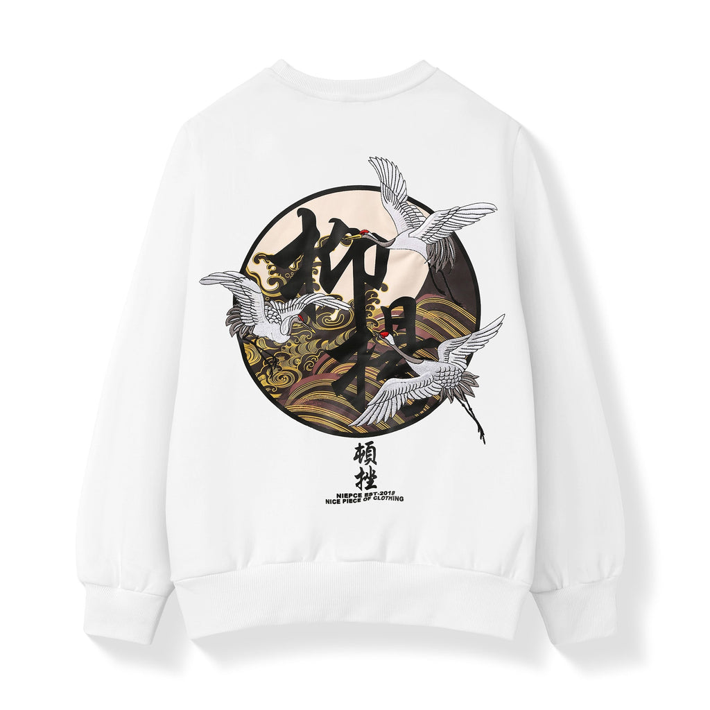 SW9332 Movement of Cranes Sweater Niepce