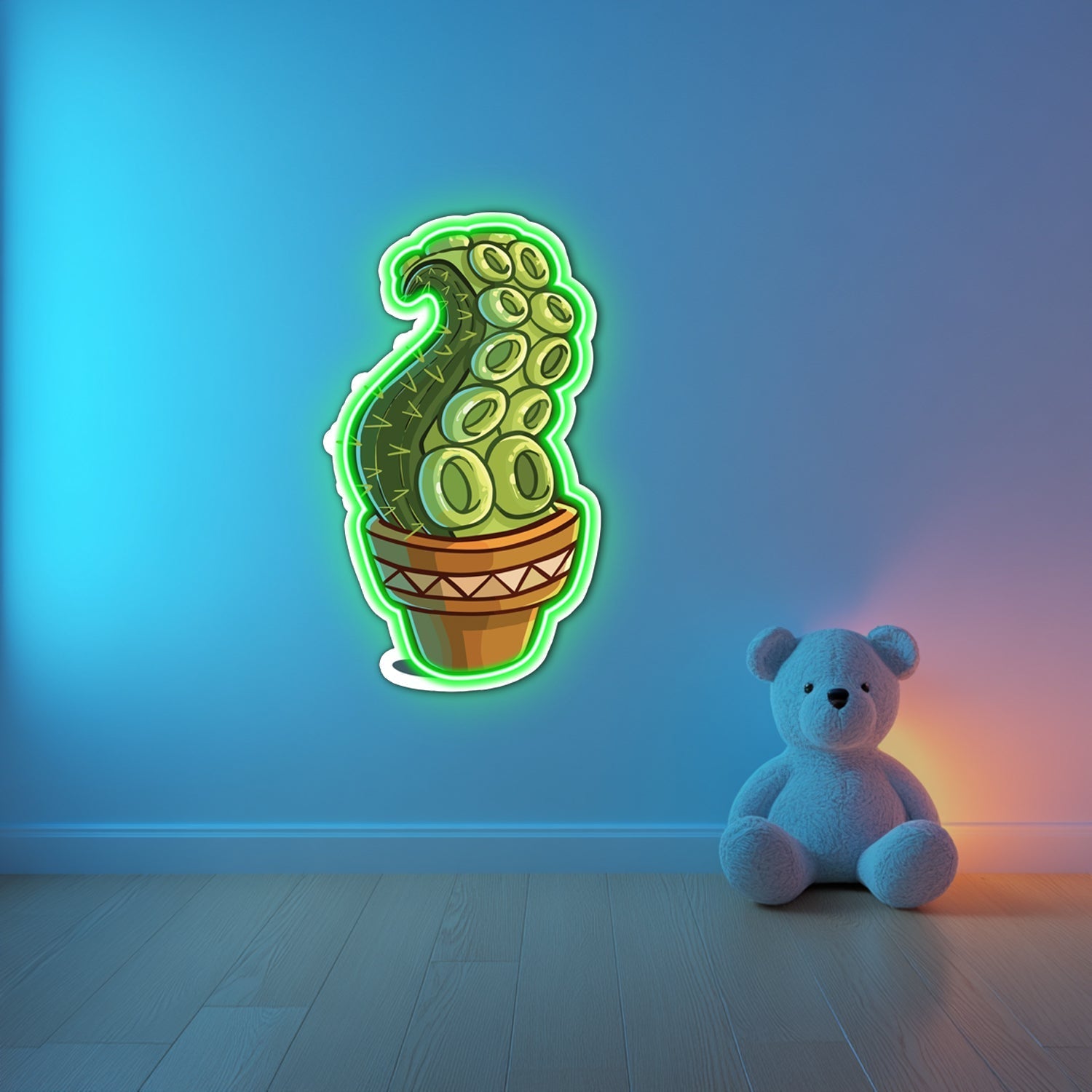 UV Printed Cactus Neon Wall Art- LV0061 Liviqon.co