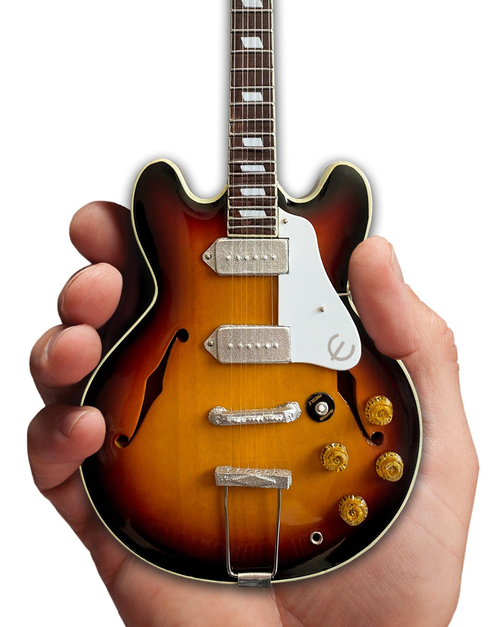 Epiphone 1965 Casino Sunburst 1:4 Scale Miniature Guitar Model AXE HEAVEN® STORE - Mini Guitar Replica Collectibles & Custom Record Awards