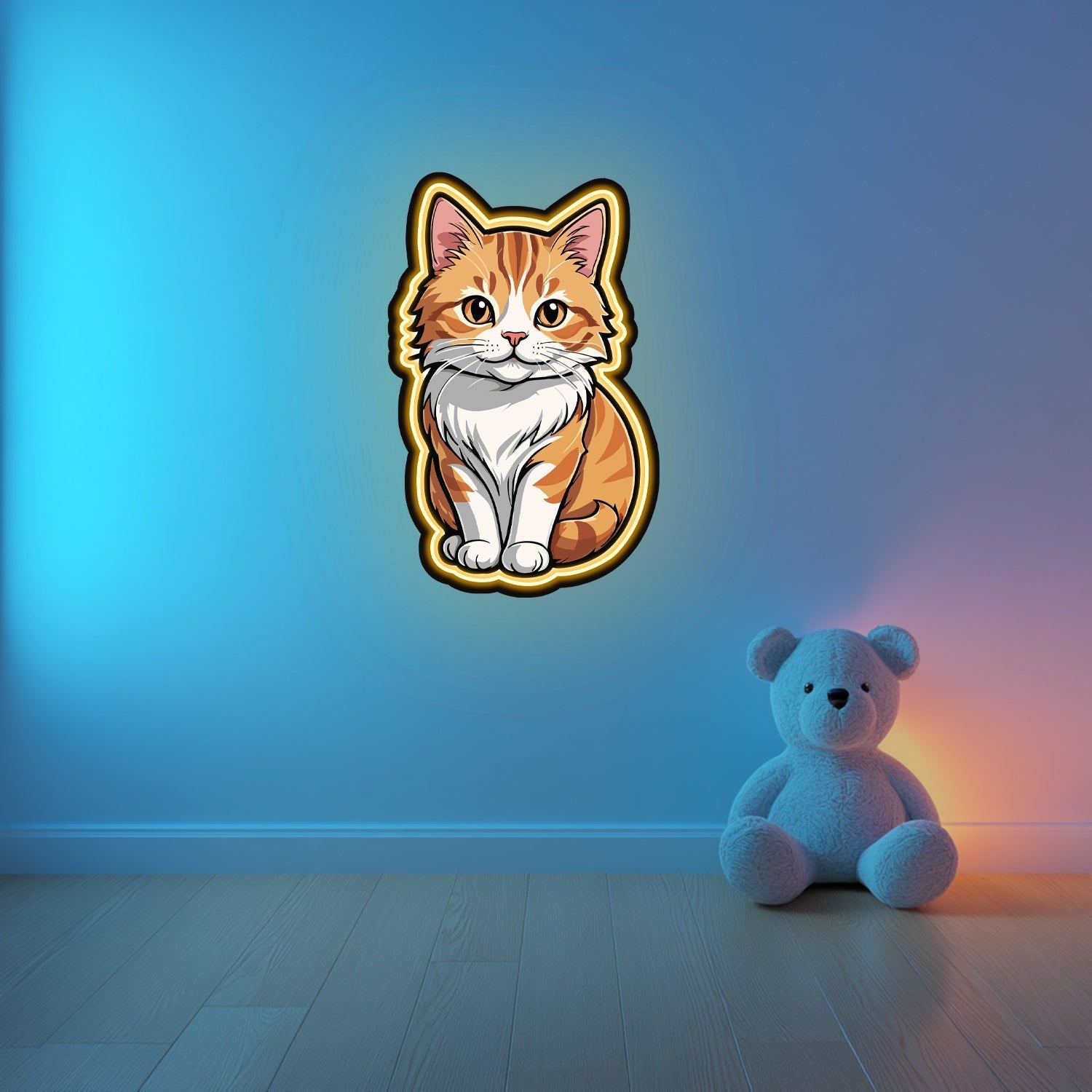 UV Printed Cat Neon Wall Art- LV0020 Liviqon.co
