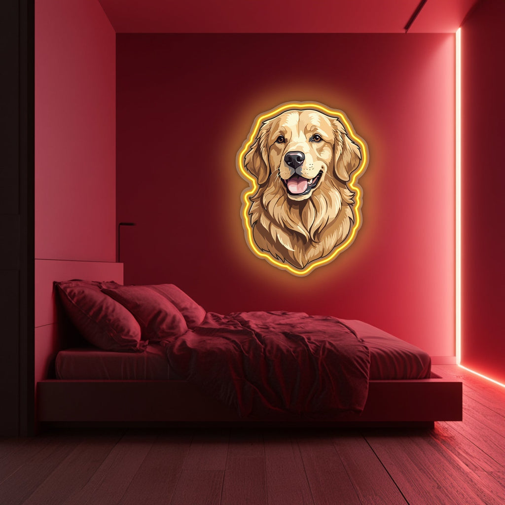 UV Printed Dog Neon Wall Art- LV0084 Liviqon.co