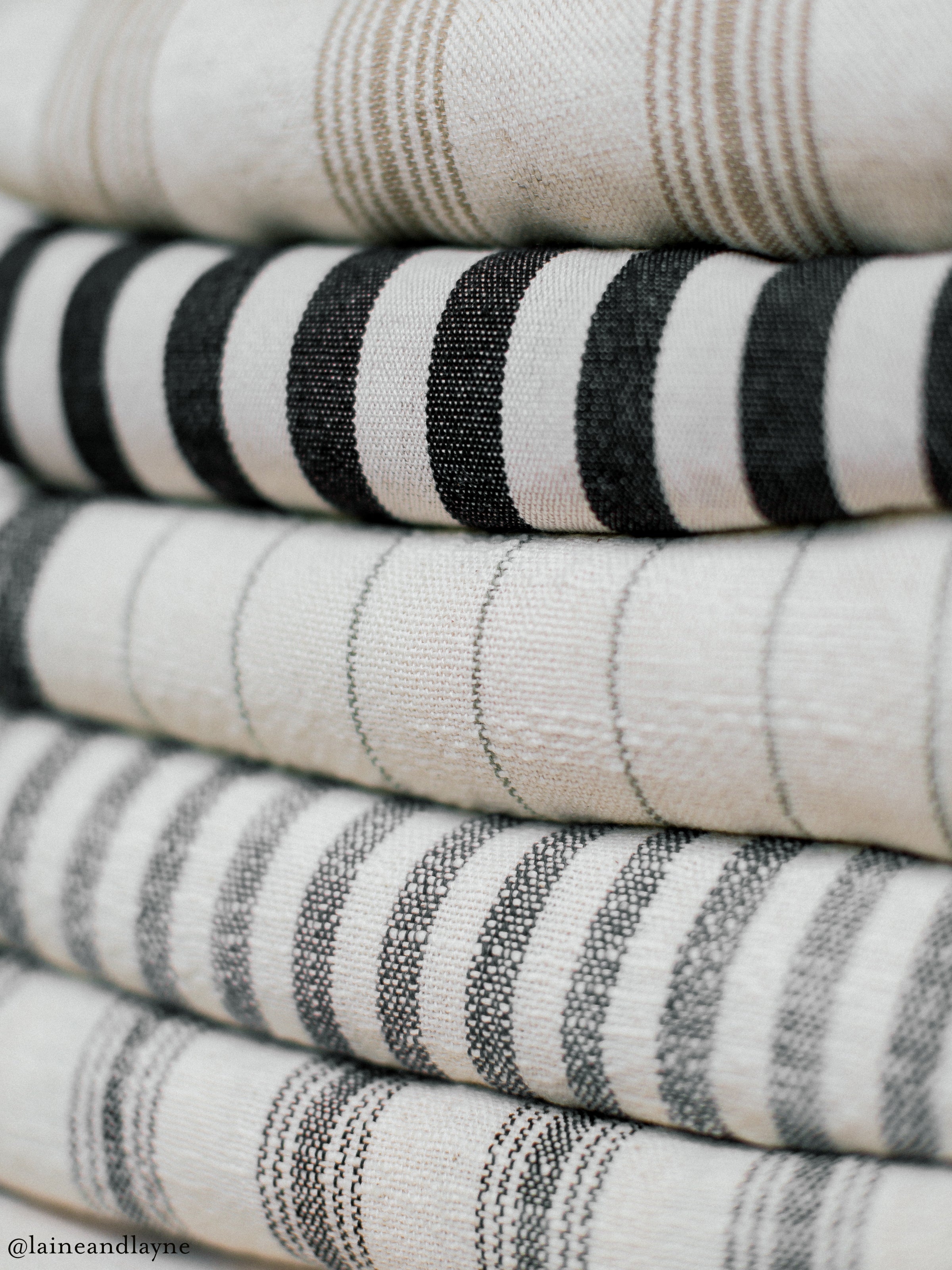Zebra Cotton Linen Towel Eastern Woven