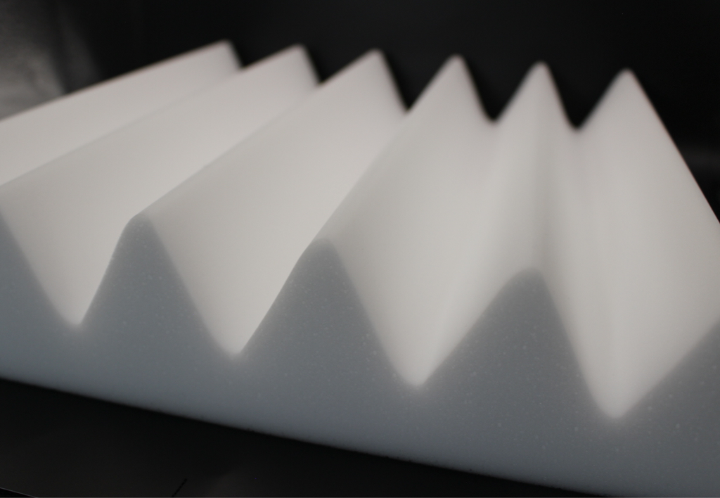 White Acoustic Foam Panels - 12x12x2.5" SoundAssured